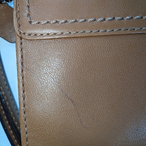 Coach Brown Leather Wallet Wristlet - Picture 3 of 5